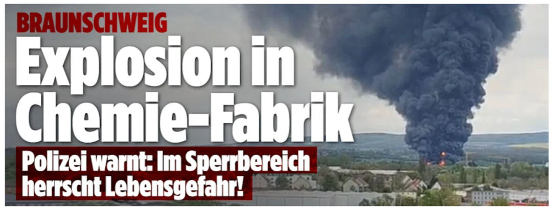 警报！不要喝这里的水！德国一城市发生重大火灾，化工厂爆炸危及生命...-ichn.eu | 人在欧洲