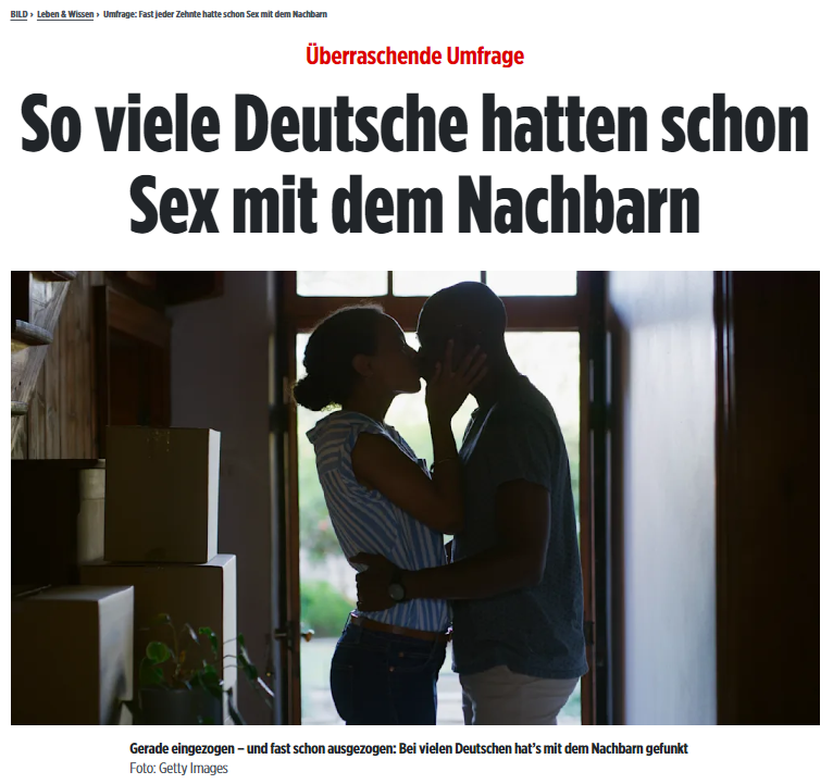 震惊！德国居然有这么多人跟邻居有xx关系-ichn.eu | 人在欧洲