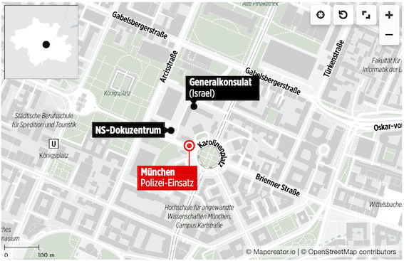 慕尼黑市中心发生枪击事件,嫌犯中弹死亡-ichn.eu | 人在欧洲