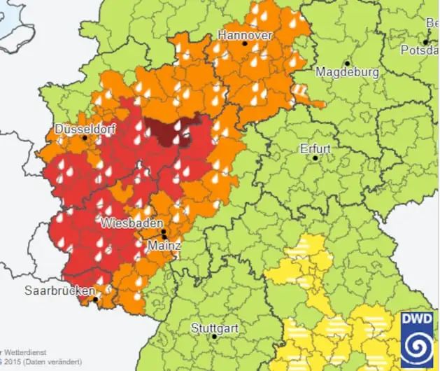 注意！德国多个地区迎来强降雨，暴雨+超级飓风明天登-ichn.eu | 人在欧洲