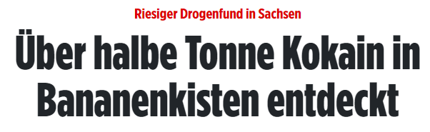 香蕉还是少吃为妙！德国警方在香蕉箱中发现半吨多可卡-ichn.eu | 人在欧洲