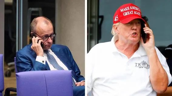 梅尔茨和特朗普通话：乌克兰和关税-ichn.eu | 人在欧洲