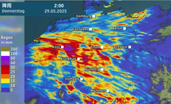警告：周三可能迎来强雷暴的恶劣天气-ichn.eu | 人在欧洲
