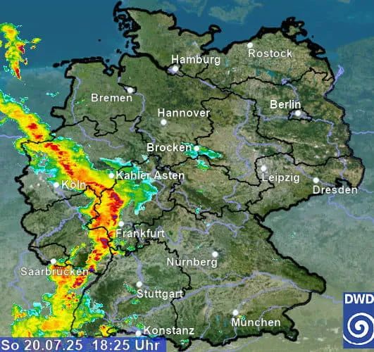 暴雨、雷暴、冰雹接连来袭：德国“夏日中断”，本周多-ichn.eu | 人在欧洲